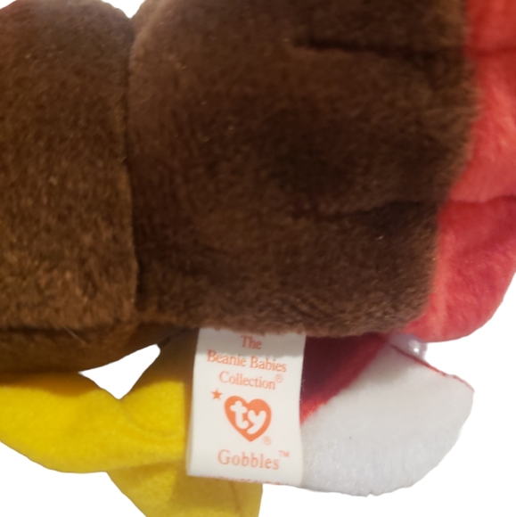 Vintage Ty Beanie Baby Gobbles The Turkey - Picture 3 of 7